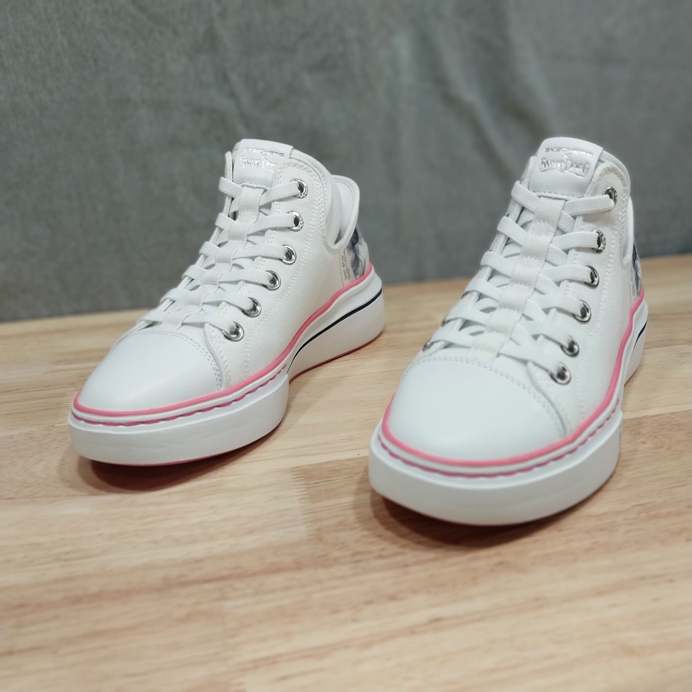 Skechers Sneakers Snoop Dogg One Boss Life Slip-Ins 6 White Pink Women - Picture 4 of 16